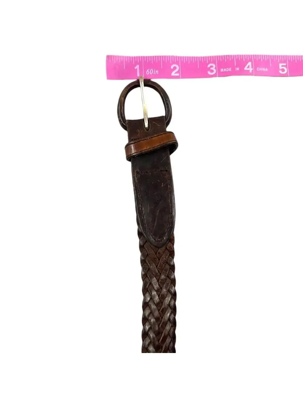 Docker's Woven Leather Belt